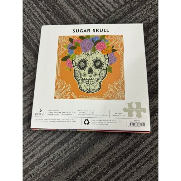 Galison 500 piece sugar skull jigsaw puzzle - Picture 2 of 4